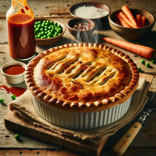 Spicy Cuban Chicken Pot Pie Recipe with Barbaro Mojo Hot Sauce - BarbaroMojo.com