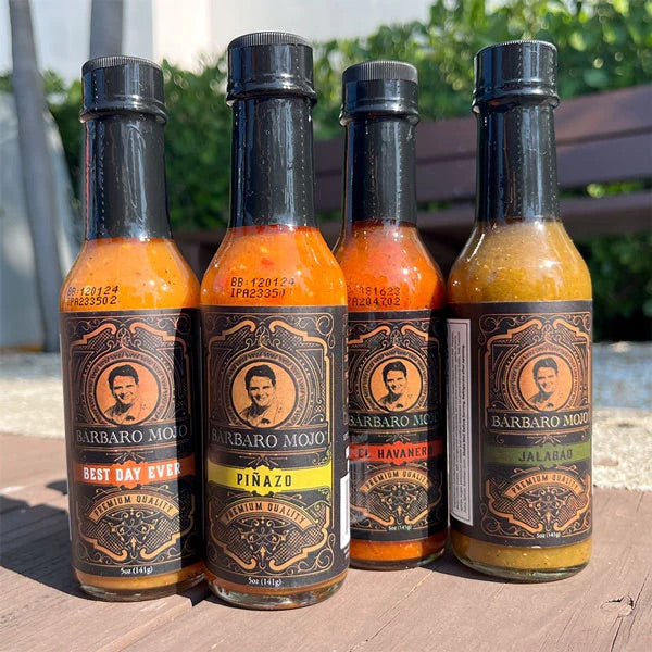 Cuban Mojo Shrimp Skewers with Bárbaro Mojo Hot Sauce Recipe