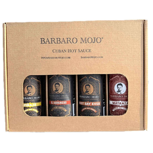 Barbaro Mojo Cuban Hot Sauce Gift Pack - Best Father's Day Hot Sauce Gift Set