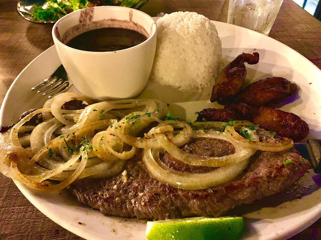 Bistec de palomilla, Cuban pan-fried steak with onions