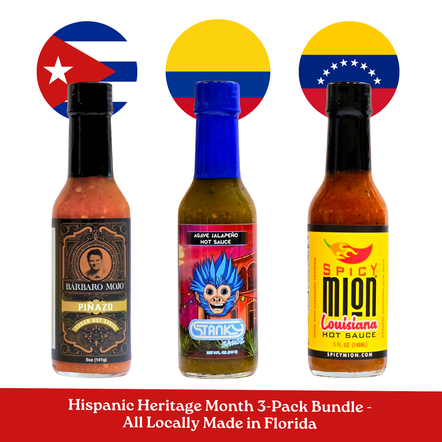 Hispanic Heritage Month 3-Pack Hot Sauce Bundle