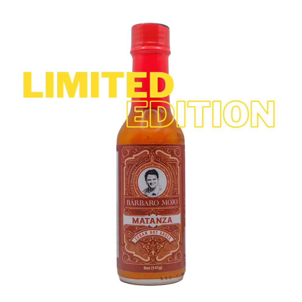 Matanza Cuban Hot Sauce made with Habaneros and Carolina Reaper - BarbaroMojo.com