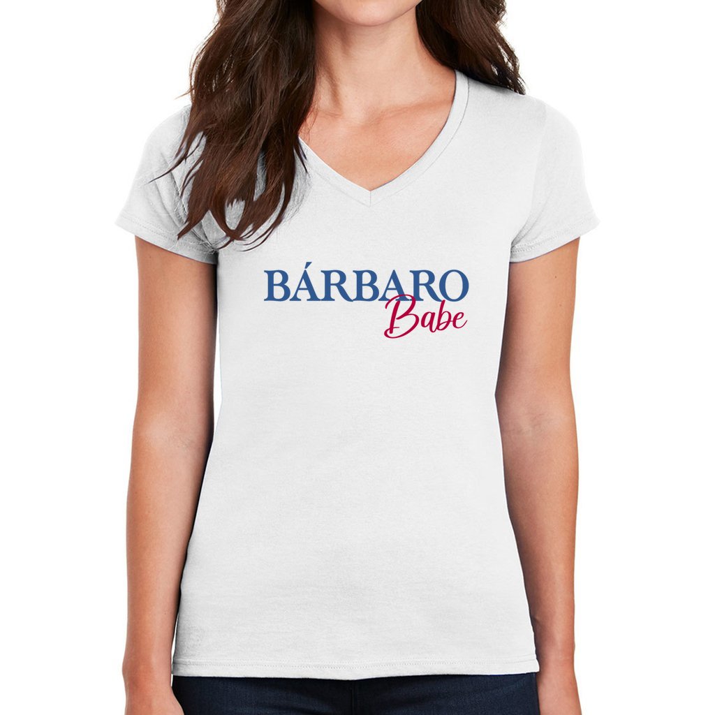 Women’s Heavy Cotton V-Neck T-Shirt - BarbaroMojo.com