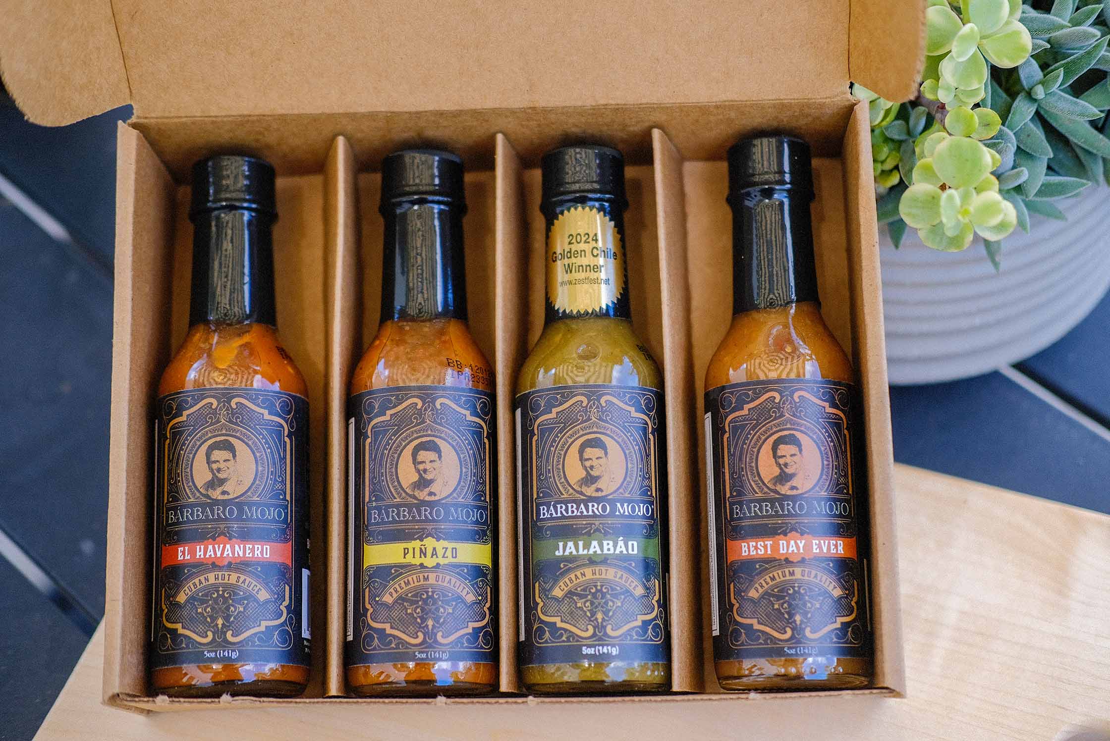 barbaro award winning Cuban Hot Sauce four pack