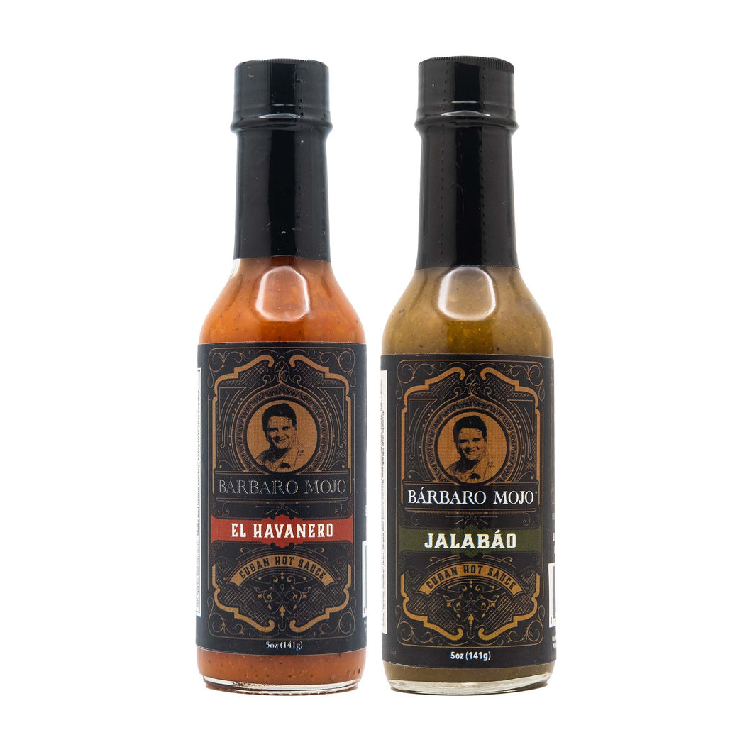 A Jalabáo and El Havanero 2-pack Cuban Hot Sauce